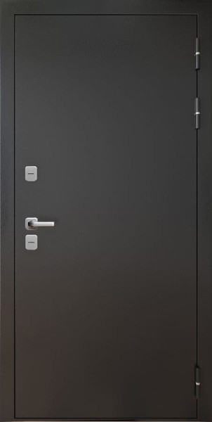 Входная дверь Аляска ТЕРМО Антик серебро ФЛ-16 Гладкая под покраску Agat