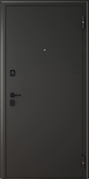 Входная дверь Элегант 7,5 Черный шелк ФЛ-7 Бетон крем AGAT