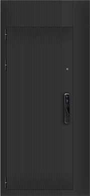 Входная дверь Smartlock ФЛЗ-панорама Черная шагрень BOST