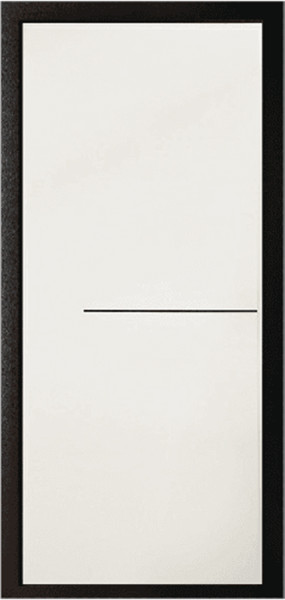 Входная дверь Леон Черный шелк ФЛ-15 Белый матовый Agat