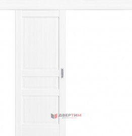Межкомнатная дверь QXS-3 ПГ Белый ясень КУПЕ одностворчатая Quest doors