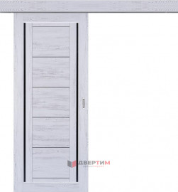 Межкомнатная дверь М-17 Граф белый КУПЕ одностворчатая V. Doors