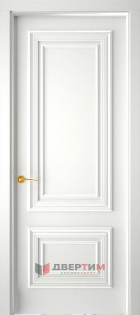 Межкомнатная дверь Багет Престиж 1/2  Эмаль белая (ПГ) Interne Doors