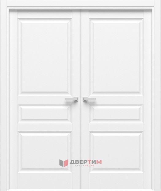 Межкомнатная дверь QD-3 ПГ Эмлайн аляска распашная двухстворчатая Quest doors