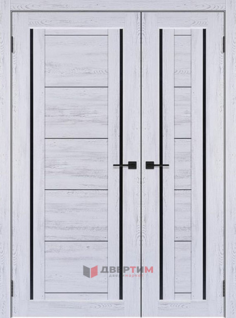 Межкомнатная дверь М-17 Граф белый распашная двухстворчатая 80+40 V. Doors